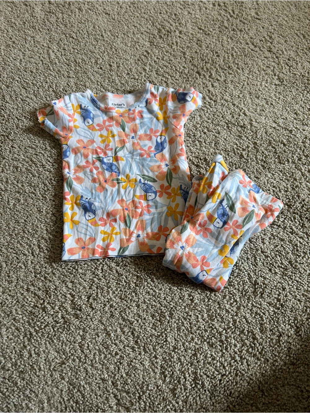 Carters 12 Month Toucan PJ Set